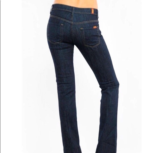 7 FOR ALL MANKIND Bootcut Jeans NWT Sz 27 Rinse - Picture 6 of 7